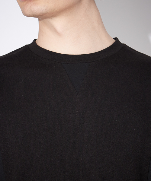 【セール】【BLANC】異素材ガゼット半袖Tシャツ（Tシャツ/カットソー）｜5351 POUR LES HOMMES（ゴーサンゴーイチプールオム）