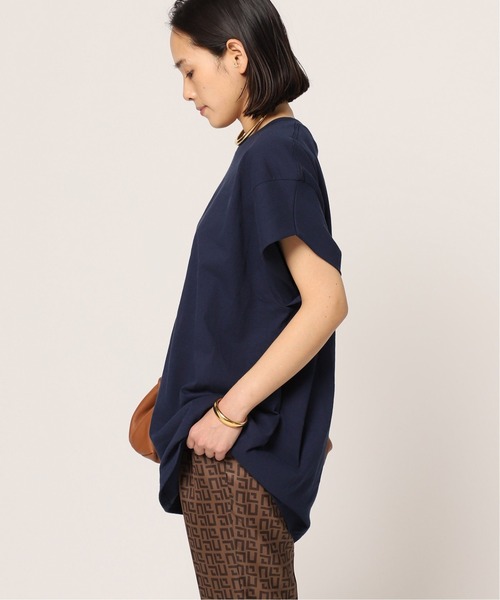 PRE_（プレ）の「《追加》【PRE_/プレ】ショートスリーブカットソー（Tシャツ/カットソー・レディース・ホワイト/ブラック/ベージュ/ネイビー・38/36）」の14枚目の写真