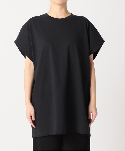 PRE_（プレ）の「《追加》【PRE_/プレ】ショートスリーブカットソー（Tシャツ/カットソー・レディース・ホワイト/ブラック/ベージュ/ネイビー・38/36）」の7枚目の写真