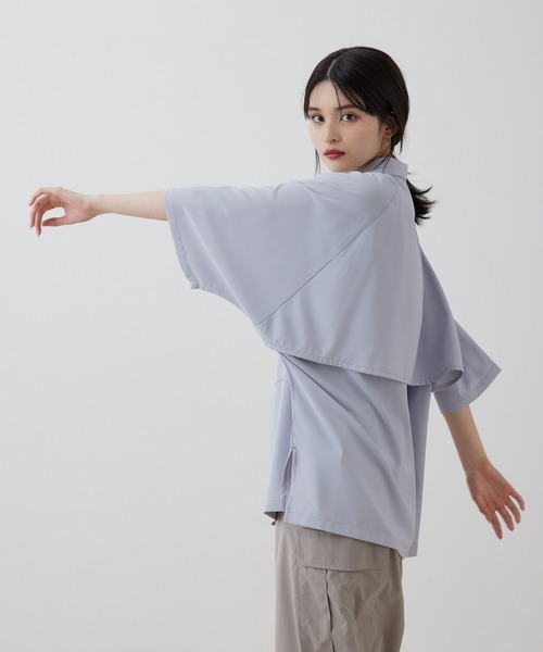 セール】にっしー×JUNRed ワンサイドラグラントレンチオーバーハーフ