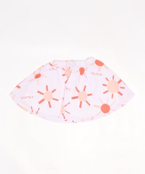 Caldia(カルディア)の「CAやわらかブロード総柄スカート(スカート・キッズ・オートミール/ラベンダー/コーラルピンク・90/100/110/120/130)」の1枚目の写真