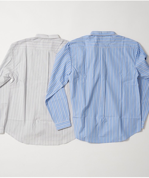 JACKSON MATISSE(ジャクソンマティス)の「【JACKSON MATISSE/ジャクソンマティス】STRIPE Shirt ストライプ シャツ(シャツ/ブラウス・メンズ・グレー/ブルー・MEDIUM/LARGE)」の6枚目の写真