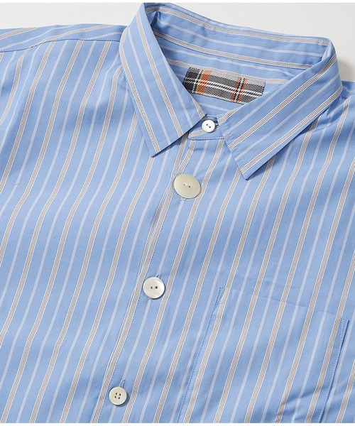 JACKSON MATISSE(ジャクソンマティス)の「【JACKSON MATISSE/ジャクソンマティス】STRIPE Shirt ストライプ シャツ(シャツ/ブラウス・メンズ・グレー/ブルー・MEDIUM/LARGE)」の5枚目の写真