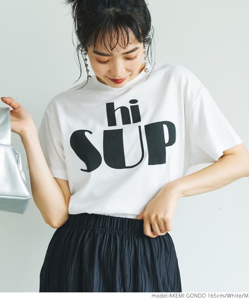 coca（coca）（コカ）の「Hi SUP レギュラーTee（Tシャツ/カットソー・レディース・ホワイト/ブラック・S/M/L）」の8枚目の写真