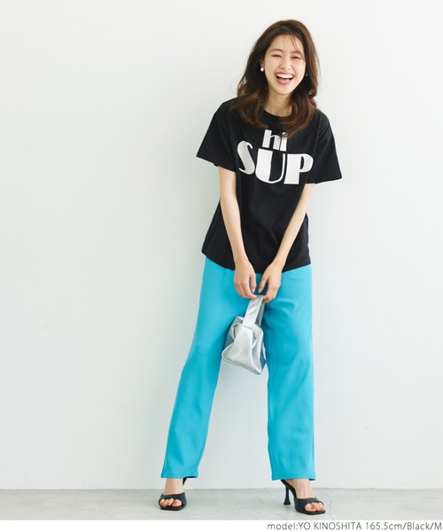 coca（coca）（コカ）の「Hi SUP レギュラーTee（Tシャツ/カットソー・レディース・ホワイト/ブラック・S/M/L）」の10枚目の写真