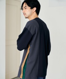 niko and... | 配色サイドプリーツTシャツ(Tシャツ/カットソー)