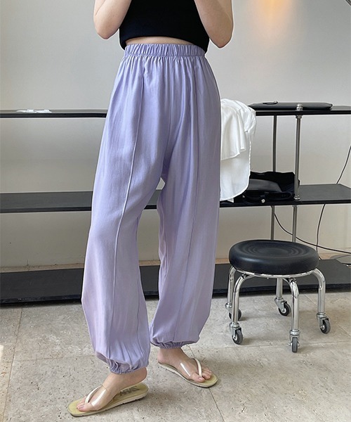 chuclla（チュクラ）の「バルーン ギャザーイージーパンツ je-101 chw22s138（その他パンツ・レディース・パープル/ブラウン/ピンク/グリーン・FREE）」の7枚目の写真