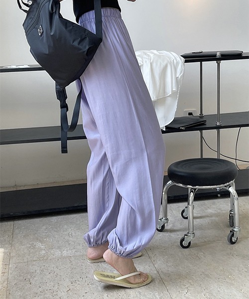 chuclla（チュクラ）の「バルーン ギャザーイージーパンツ je-101 chw22s138（その他パンツ・レディース・パープル/ブラウン/ピンク/グリーン・FREE）」の8枚目の写真