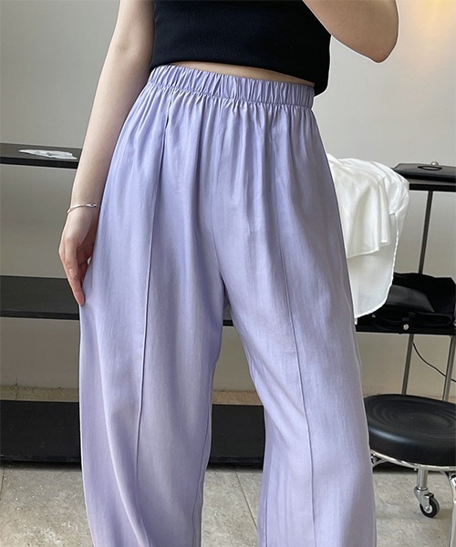 chuclla（チュクラ）の「バルーン ギャザーイージーパンツ je-101 chw22s138（その他パンツ・レディース・パープル/ブラウン/ピンク/グリーン・FREE）」の9枚目の写真