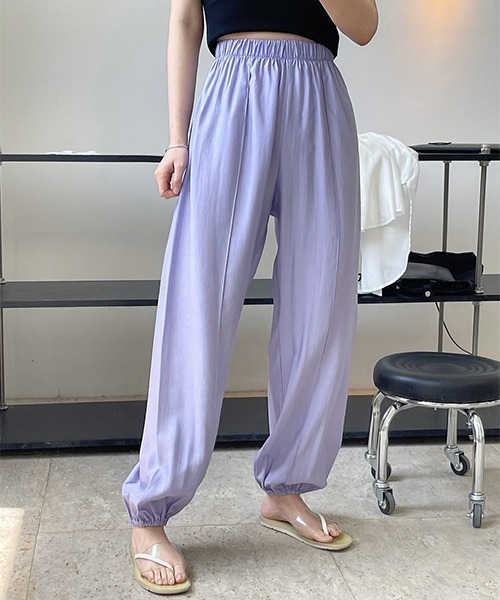 chuclla（チュクラ）の「バルーン ギャザーイージーパンツ je-101 chw22s138（その他パンツ・レディース・パープル/ブラウン/ピンク/グリーン・FREE）」の10枚目の写真