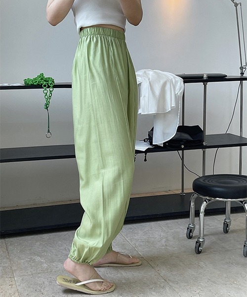 chuclla（チュクラ）の「バルーン ギャザーイージーパンツ je-101 chw22s138（その他パンツ・レディース・パープル/ブラウン/ピンク/グリーン・FREE）」の12枚目の写真