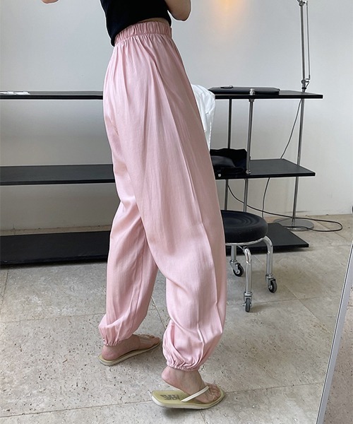 chuclla（チュクラ）の「バルーン ギャザーイージーパンツ je-101 chw22s138（その他パンツ・レディース・パープル/ブラウン/ピンク/グリーン・FREE）」の19枚目の写真