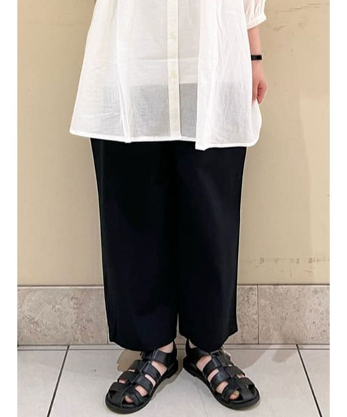 Samansa Mos2(サマンサ モスモス)の「ツイルカラーイージーパンツ(その他パンツ・レディース・グリーン/ブラック/イエロー/ピンク/ベージュ・フリ-)」の2枚目の写真