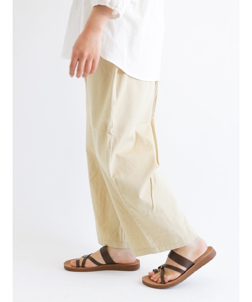 Samansa Mos2(サマンサ モスモス)の「ツイルカラーイージーパンツ(その他パンツ・レディース・グリーン/ブラック/イエロー/ピンク/ベージュ・フリ-)」の11枚目の写真