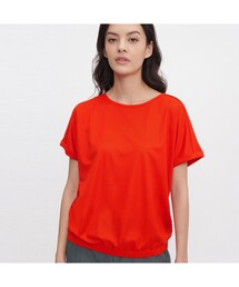 AIGLE | 吸水速乾 ヘムブラウジング フレンチスリーブTシャツ(Tシャツ/カットソー)