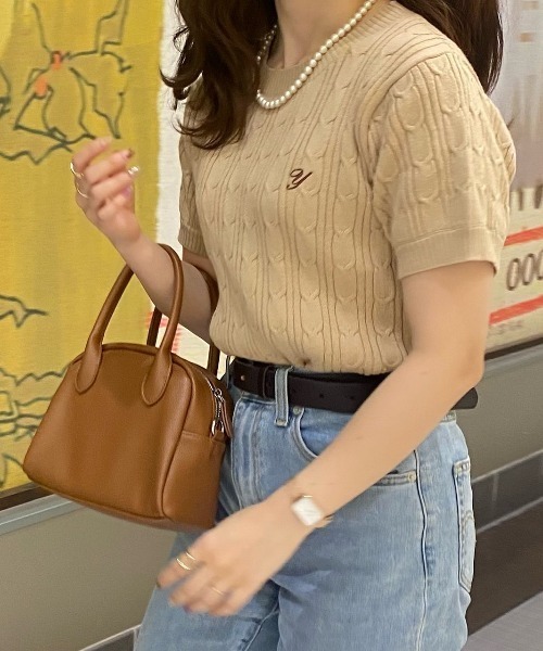 WEGO（ウィゴー）の「∴yukie×WEGO/イニシャルケーブルセーター（ニット/セーター・レディース・ベージュ/アイボリー・FREE）」の17枚目の写真