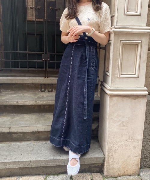 WEGO（ウィゴー）の「∴yukie×WEGO/イニシャルケーブルセーター（ニット/セーター・レディース・ベージュ/アイボリー・FREE）」の9枚目の写真