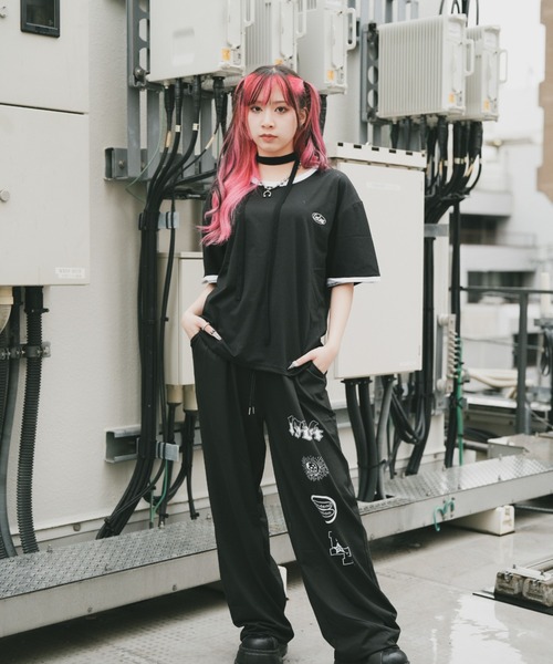 韓国*UMBRO■XMOONSUN] リンガー レタリング 半袖 韓国*UMBRO□XMOONSUN] リンガー レタリング 半袖 (UMBRO/T