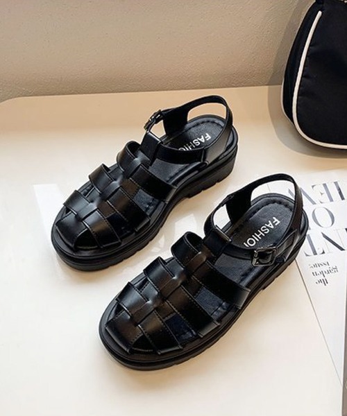 meJane（ミージェーン）の「トラックソールグルカサンダル【ZOZOTOWN限定】（サンダル・レディース・オフホワイト/ブラック・S/M/L）」の9枚目の写真