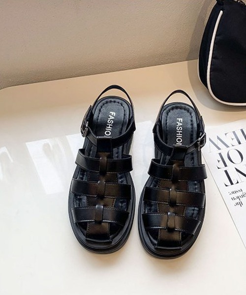 meJane（ミージェーン）の「トラックソールグルカサンダル【ZOZOTOWN限定】（サンダル・レディース・オフホワイト/ブラック・S/M/L）」の11枚目の写真