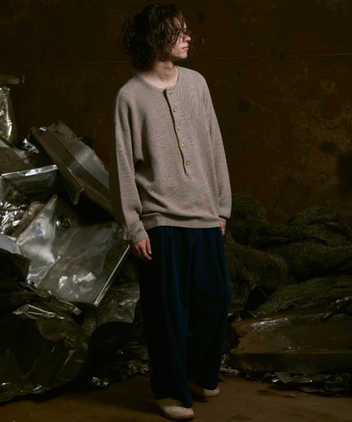 ニットスウェットセットアップ　casper john Casper John セーター ニット ホワイト - メルカリ