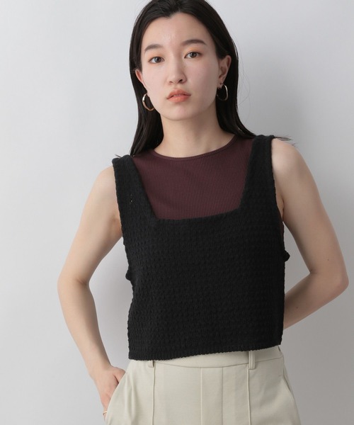 LOWRYS FARM（ローリーズファーム）の「カノコアミニットビスチェ　297183（ベスト・レディース・ホワイト/アイボリー/ブラウン/ブラック・FREE）」の3枚目の写真