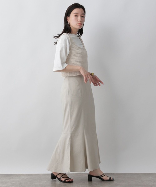 LOWRYS FARM（ローリーズファーム）の「カノコアミニットビスチェ　297183（ベスト・レディース・ホワイト/アイボリー/ブラウン/ブラック・FREE）」の21枚目の写真