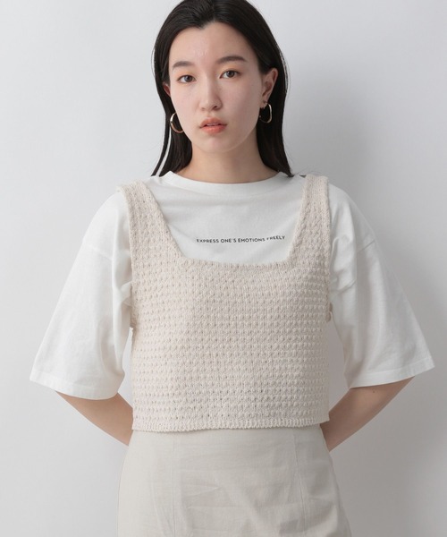 LOWRYS FARM（ローリーズファーム）の「カノコアミニットビスチェ　297183（ベスト・レディース・ホワイト/アイボリー/ブラウン/ブラック・FREE）」の22枚目の写真