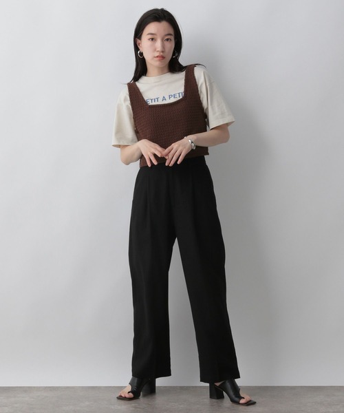 LOWRYS FARM（ローリーズファーム）の「カノコアミニットビスチェ　297183（ベスト・レディース・ホワイト/アイボリー/ブラウン/ブラック・FREE）」の5枚目の写真