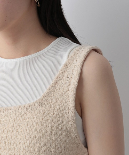 LOWRYS FARM（ローリーズファーム）の「カノコアミニットビスチェ　297183（ベスト・レディース・ホワイト/アイボリー/ブラウン/ブラック・FREE）」の11枚目の写真