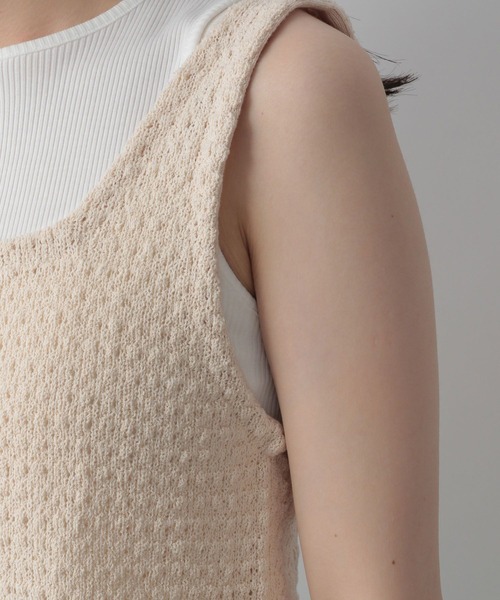 LOWRYS FARM（ローリーズファーム）の「カノコアミニットビスチェ　297183（ベスト・レディース・ホワイト/アイボリー/ブラウン/ブラック・FREE）」の12枚目の写真