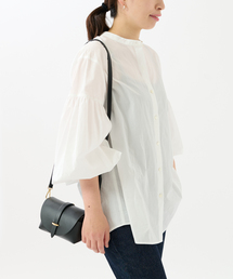 journal standard L'essage | ストライプムジギャザーシャツ(シャツ/ブラウス)