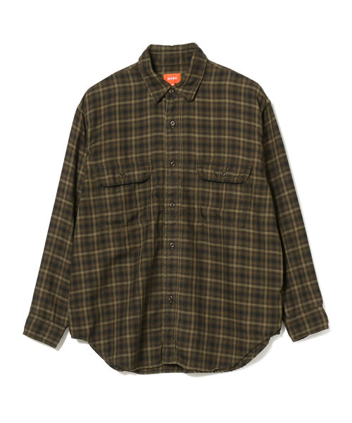 BEAMS（ビームス）の「BEAMS / ヘリンボーンチェック イージーフィット ワークシャツ（シャツ/ブラウス・メンズ・ブラウン/ブルー・S/XL/M/L）」の22枚目の写真