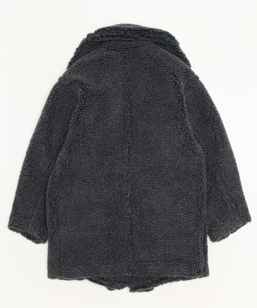 DOUBLE STANDARD CLOTHING（ダブルスタンダードクロージング）の「MAPELファーボアショートコート（その他アウター・レディース・サックスブルー/チャコール・36/38）」の4枚目の写真