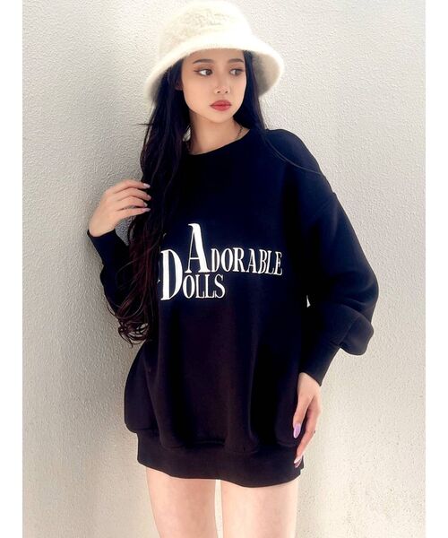 GYDA（ジェイダ）の「ADORABLE DOLLS GYDA トップス（スウェット・レディース・ブラック/オフホワイト/ピンク・FREE）」の18枚目の写真