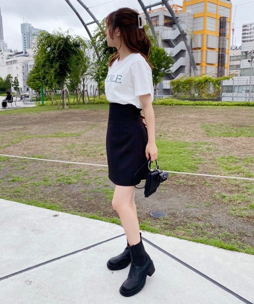one after another NICE CLAUP(ワンアフターアナザーナイスクラップ)の「ロゴ刺しゅうTee(Tシャツ/カットソー・レディース・ホワイト系その他/ホワイト系その他2/ブラック/ピンク・FREE)」の15枚目の写真