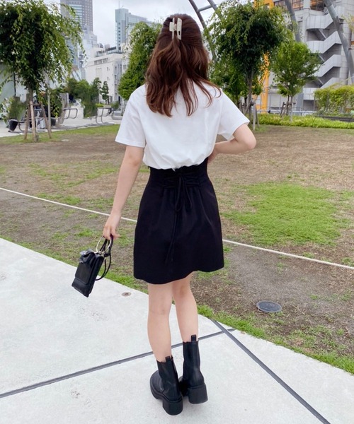 one after another NICE CLAUP(ワンアフターアナザーナイスクラップ)の「ロゴ刺しゅうTee(Tシャツ/カットソー・レディース・ホワイト系その他/ホワイト系その他2/ブラック/ピンク・FREE)」の5枚目の写真