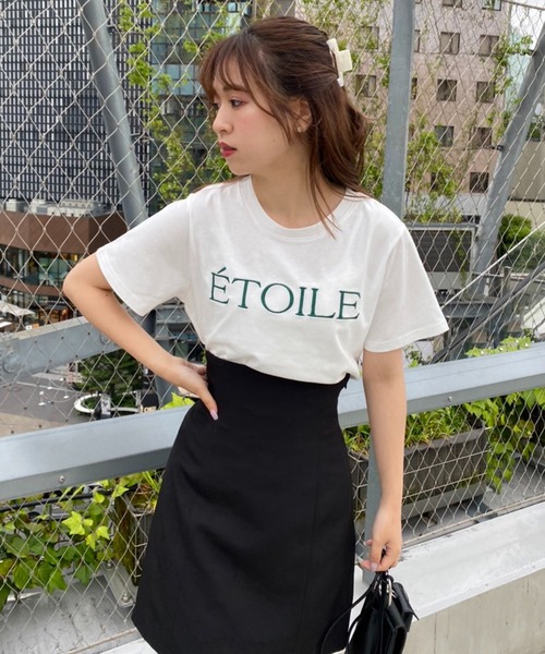 one after another NICE CLAUP(ワンアフターアナザーナイスクラップ)の「ロゴ刺しゅうTee(Tシャツ/カットソー・レディース・ホワイト系その他/ホワイト系その他2/ブラック/ピンク・FREE)」の14枚目の写真
