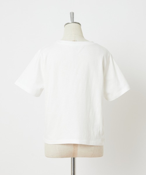 one after another NICE CLAUP(ワンアフターアナザーナイスクラップ)の「ロゴ刺しゅうTee(Tシャツ/カットソー・レディース・ホワイト系その他/ホワイト系その他2/ブラック/ピンク・FREE)」の18枚目の写真