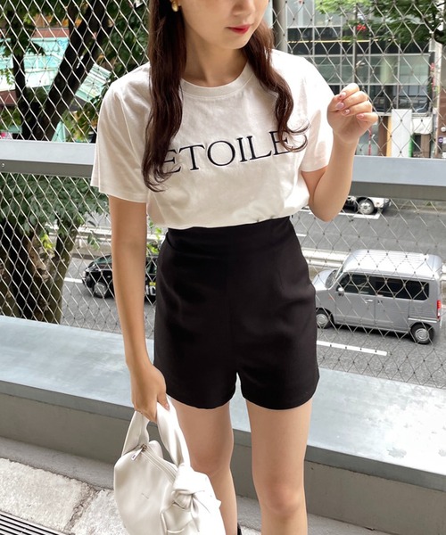 one after another NICE CLAUP(ワンアフターアナザーナイスクラップ)の「ロゴ刺しゅうTee(Tシャツ/カットソー・レディース・ホワイト系その他/ホワイト系その他2/ブラック/ピンク・FREE)」の11枚目の写真
