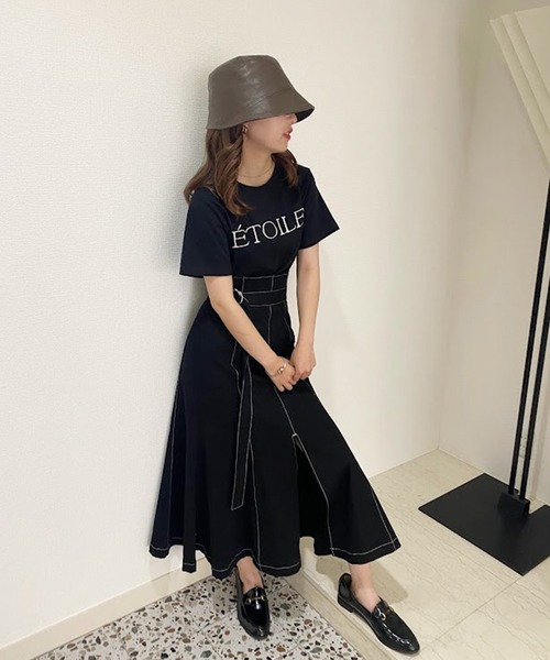 one after another NICE CLAUP(ワンアフターアナザーナイスクラップ)の「ロゴ刺しゅうTee(Tシャツ/カットソー・レディース・ホワイト系その他/ホワイト系その他2/ブラック/ピンク・FREE)」の20枚目の写真