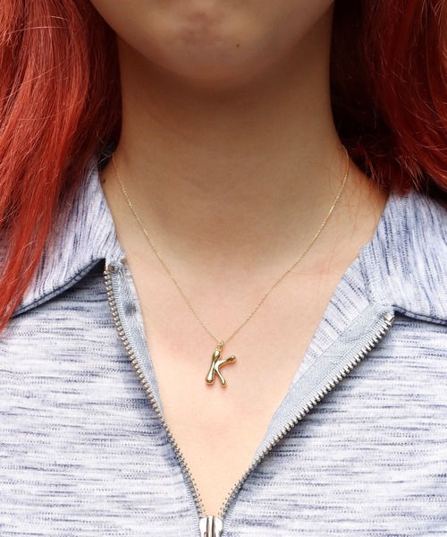 BONVO（ボンボ）の「BONVO/ボンボ LETTER PENDANT ペンダント ネックレス イニシャルネックレス ゴールド（ネックレス・レディース・K/H/C/T/Y/F/S/R/N/M/A/E/J・45cm）」の7枚目の写真