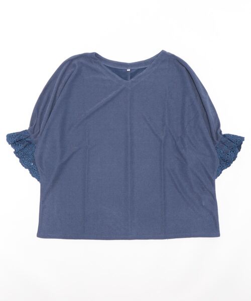 BELLUNA PLUS(ベルーナ)の「かのこ素材刺しゅうデザインプルオーバー(Tシャツ/カットソー・レディース・ネイビー/ブルー/イエロー・MEDIUM/LARGE/X-LARGE)」の10枚目の写真