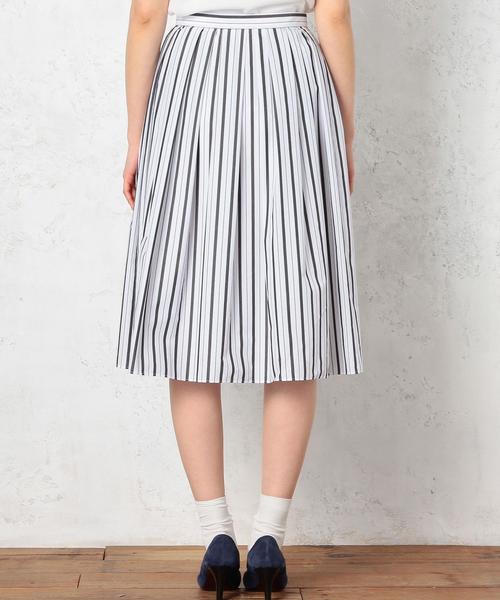 green label relaxing(グリーンレーベルリラクシング)の「GT C/N タイプライター TK/スカート◆(スカート・レディース・ストライプ/チェック・36/40/38)」の3枚目の写真