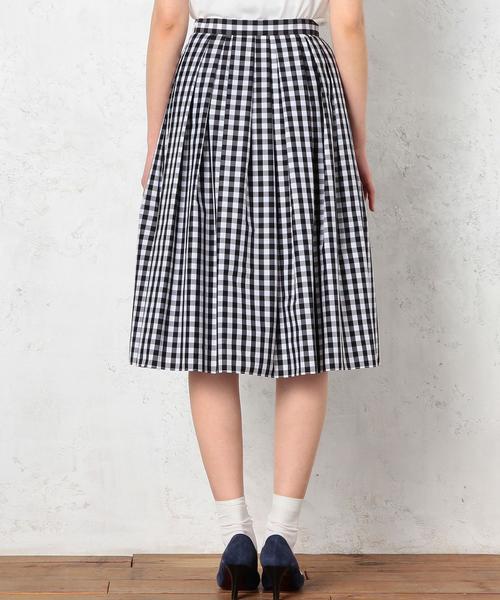 green label relaxing(グリーンレーベルリラクシング)の「GT C/N タイプライター TK/スカート◆(スカート・レディース・ストライプ/チェック・36/40/38)」の10枚目の写真