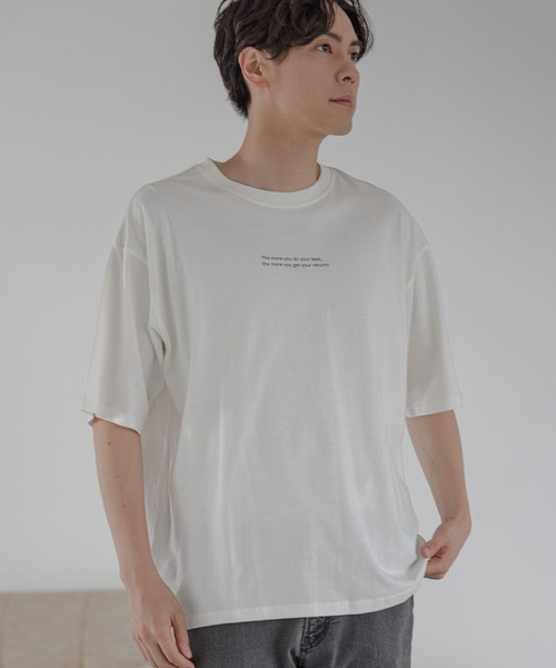 LAKOLE(ラコレ)の「バックフォトプリントTシャツ / 276584(Tシャツ/カットソー・メンズ・ライトブルー/ベージュ/ホワイト/ブラック・X-LARGE/LARGE/MEDIUM)」の5枚目の写真