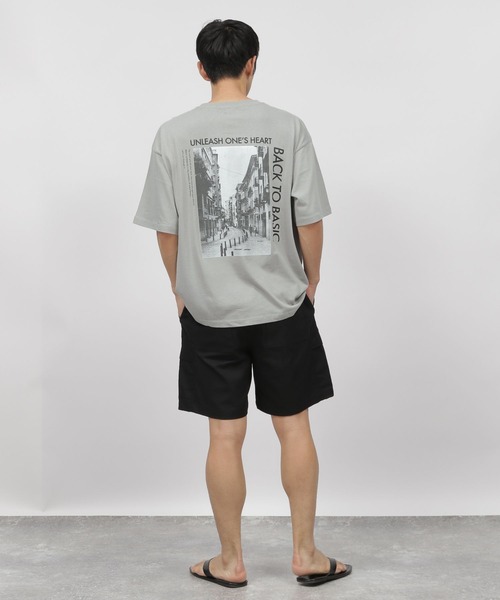 LAKOLE(ラコレ)の「バックフォトプリントTシャツ / 276584(Tシャツ/カットソー・メンズ・ライトブルー/ベージュ/ホワイト/ブラック・X-LARGE/LARGE/MEDIUM)」の22枚目の写真