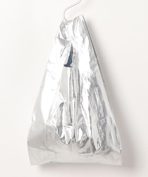 yuw（ユウ）の「ｍｅｔａｌｌｉｃ　Ｂａｂｙ　298439（エコバッグ/サブバッグ・レディース・シルバー/シルバー系その他/ブラック/その他・FREE）」の9枚目の写真