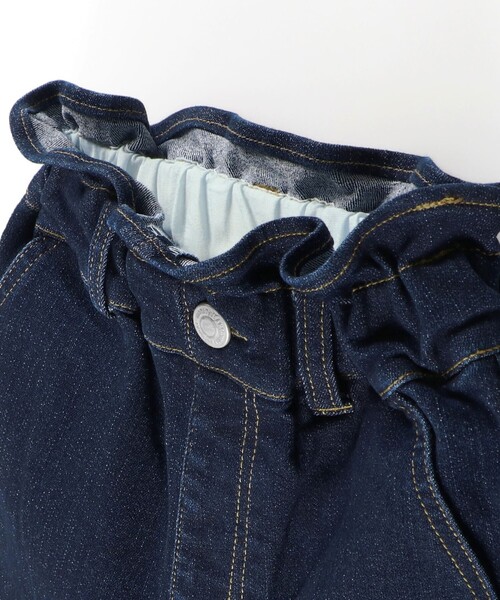 BRANSHES(ブランシェス)の「【マカロンパンツ】テーパードシルエットデニムロングパンツ(デニムパンツ・キッズ・ネイビー・160/140/110/130/100/90/150/120)」の12枚目の写真