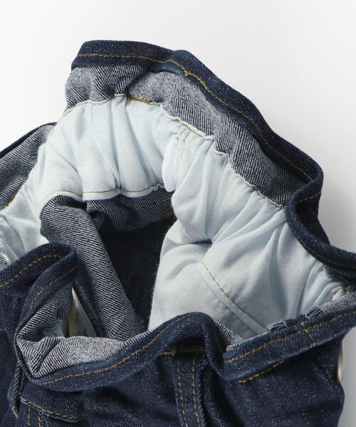 BRANSHES(ブランシェス)の「【マカロンパンツ】テーパードシルエットデニムロングパンツ(デニムパンツ・キッズ・ネイビー・160/140/110/130/100/90/150/120)」の13枚目の写真